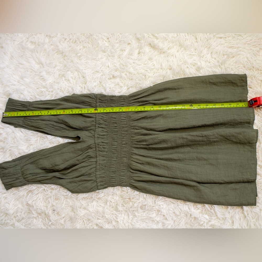 Abercrombie & Fitch Smocked Plunge Crinkle Women’s Sleeveless Mini Dress Size S - Picture 5 of 8